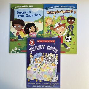 Set of 3 Readers Storybooks Bugs in the Garden Bring on Spring Fraidy Cats